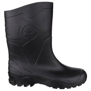 �_�����b�v ���f�B�[�X �V���[�Y �u�[�c�E���C���u�[�c Dunlop Dee Calf K580011 Mens Wellington Boots Black �u���b�N