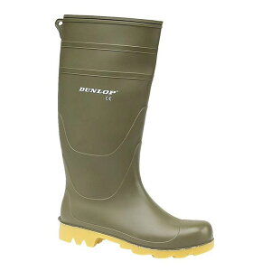 �_�����b�v ���f�B�[�X �V���[�Y �u�[�c�E���C���u�[�c Dunlop Universal PVC Welly / Mens Wellington Boots Green �O���[��