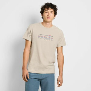 �n�[���[ ���f�B�[�X �g�b�v�X T�V���c �O���t�B�b�N Men's Hurley Sun Lined Graphic Tee Bone1