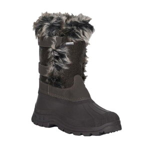�g���X�p�X ���f�B�[�X �V���[�Y �u�[�c�E���C���u�[�c Trespass Womens/Ladies Brace Winter Snow Boots Peat