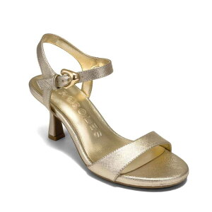 �G�A���\�[���Y ���f�B�[�X �V���[�Y �p���v�X �T���_�� Aerosoles Dayonara Women's Wedge Slingback Sandalsoft Gold �S�[���h