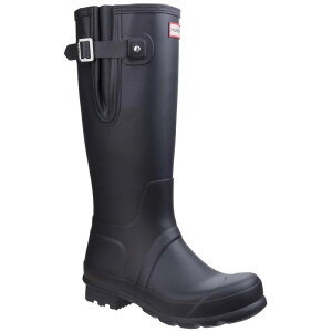 �n���^�[ ���f�B�[�X �V���[�Y �u�[�c�E���C���u�[�c Hunter Mens Original Adjustable Side Tabs Wellington Boots Black �u���b�N