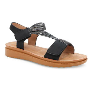 ���L ���f�B�[�X �V���[�Y �T���_�� Yoki Women's Bedford Strappy Sandal Dresshoes Black �u���b�N