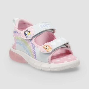 �A�j���L�����N�^�[ ���f�B�[�X �V���[�Y �X�j�[�J�[ �T���_�� Licensed Character Bluey Toddler Girls Light Up Hook-and-Loop Sandals Multi �}���`�J���[