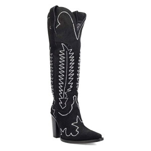 �f�B���S ���f�B�[�X �V���[�Y �u�[�c�E���C���u�[�c �X�G�[�h ���U�[ Dingo Double Take Women'suede Leather Boots Black �u���b�N
