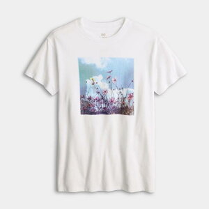 �G�X�I�[ ���f�B�[�X �g�b�v�X T�V���c �v���X�T�C�Y �O���t�B�b�N Girls 7-20 SO Short Sleeve Oversized Graphic Tee in Regular & Plusize Flower Field