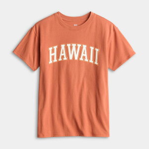 �G�X�I�[ ���f�B�[�X �g�b�v�X T�V���c �v���X�T�C�Y �O���t�B�b�N Girls 7-20 SO Short Sleeve Oversized Graphic Tee in Regular & Plusize Hawaii Varsity