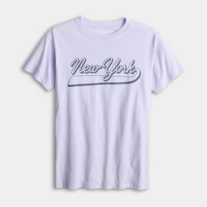 �G�X�I�[ ���f�B�[�X �g�b�v�X T�V���c �v���X�T�C�Y �O���t�B�b�N Girls 7-20 SO Short Sleeve Oversized Graphic Tee in Regular & Plusize New York Purple �p�[�v��