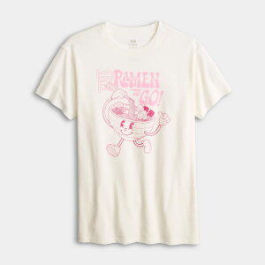 �G�X�I�[ ���f�B�[�X �g�b�v�X T�V���c �v���X�T�C�Y �O���t�B�b�N Girls 7-20 SO Short Sleeve Oversized Graphic Tee in Regular & Plusize Ramen White �z���C�g