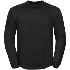 ���b�Z���A�X���`�b�N ���f�B�[�X �g�b�v�X T�V���c �N���[�l�b�N �X�E�F�b�g Russell Athletic Russell Workwear Mens Crew Neck Set In Sweatshirtop Black �u���b�N