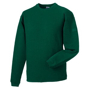 ���b�Z���A�X���`�b�N ���f�B�[�X �g�b�v�X T�V���c �N���[�l�b�N �X�E�F�b�g Russell Athletic Russell Workwear Mens Crew Neck Set In Sweatshirtop Bottle Green �O���[��