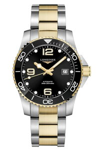 �����W�� �����Y �A�N�Z�T���[ �r���v Longines HydroConquest Automatic Bracelet Watch, 41mm Black �u���b�N