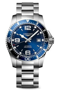 �����W�� �����Y �A�N�Z�T���[ �r���v Longines HydroConquest Automatic Bracelet Watch, 41mm Blue �u���[