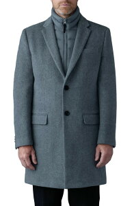 �}�b�J�[�W�� �����Y �A�E�^�[ �W���P�b�g�E�u���]�� �E�[�� �R�[�g �_�E�� Mackage Skai-SLB Virgin Wool Coat with Removable Down Bib Carbon Mix