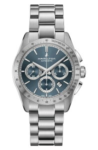 �n�~���g�� �����Y �A�N�Z�T���[ �r���v Hamilton Jazzmaster Performer Automatic Bracelet Chronograph Watch, 42mm Blue �u���[