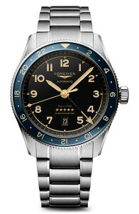 �����W�� �����Y �A�N�Z�T���[ �r���v Longinespirit Zulu Time Automatic Bracelet Watch, 42mm Anthracite