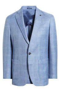 �s�[�^�[�E�~���[ �����Y �A�E�^�[ �W���P�b�g�E�u���]�� �R�[�g Peter Millar Crown Crafted Reynolds Plaid Sport Coat Dusk Blue �u���[