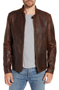 �V���b�g �j���[���[�N �����Y �A�E�^�[ �W���P�b�g�E�u���]�� ���U�[ Schott NYCaf Racer Lightweight Oiled Cowhide Leather Jacket Brown �u���E��