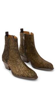 �W�����o���x�C�g�X �����Y �V���[�Y �u�[�c�E���C���u�[�c John Varvatos Wainwright Center Seam Genuine Calf Hair Booteakwood