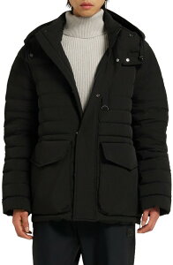 ���[�X�i�b�N�� �����Y �A�E�^�[ �W���P�b�g�E�u���]�� �_�E�� Moose Knuckles Greystone Down Jacket Black �u���b�N