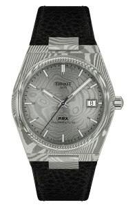 �e�B�\�b�g ���f�B�[�X �A�N�Z�T���[ �r���v T�V���c ���U�[ Tissot PRX Powermatic 80 Damascusteeleather Strap Watch, 38mm Grey �O���[
