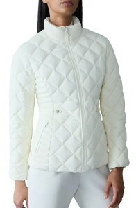 �}�b�J�[�W�� ���f�B�[�X �A�E�^�[ �W���P�b�g�E�u���]�� �L���e�B���O �_�E�� Mackage VIK Diamond Quilted Recycledown Jacket Cream �N���[��