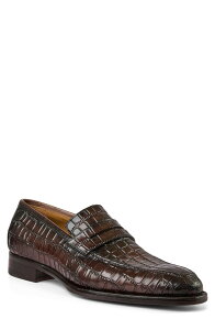 �u���[�m�}�O�� �����Y �V���[�Y ���[�t�@�[ Bruno Magli Emilio Penny Loafer Brown Viper �u���E��