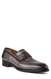 �u���[�m�}�O�� �����Y �V���[�Y ���[�t�@�[ Bruno Magli Emilio Penny Loafer Grey/ Croc �O���[