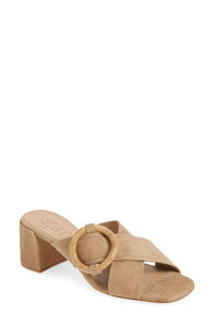 �y�h���K���V�A ���f�B�[�X �V���[�Y �q�[�� �T���_�� Pedro Garcia Uxia Slide Sandal Beige Plush Suede-Oak �x�[�W��