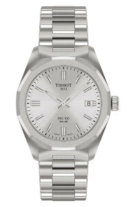 �e�B�\�b�g ���f�B�[�X �A�N�Z�T���[ �r���v Tissot PRC 100 Solar Quartz Bracelet Watch, 34mm Silver �V���o�[