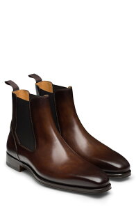 �}�O�i�[�j �����Y �V���[�Y �u�[�c�E���C���u�[�c �`�F���V�[�u�[�c �`�F���V�[ Magnanni Logan Chelsea Boot Mid-Brown �u���E��