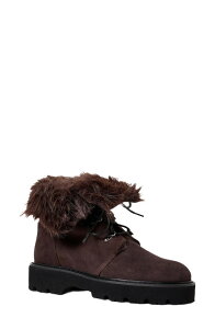 �A�N�A�^���A ���f�B�[�X �V���[�Y �u�[�c�E���C���u�[�c Aquatalia Eva Faux Shearling Cuff Weatherproof Hiker Boot Anthracite Suede