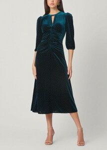 �V���V���[�i ���f�B�[�X �g�b�v�X �����s�[�X �x���x�b�g Shoshanna Luna Studded Velvet Dress Emerald �G�������h