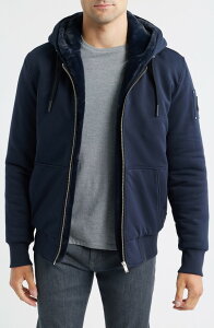 ���[�X�i�b�N�� �����Y �A�E�^�[ �W���P�b�g�E�u���]�� �t���[�X Moose Knuckles Classic Bunny Fleece Jacket with Removable Faux Fur Lining Navy/Navy �l�C�r�[