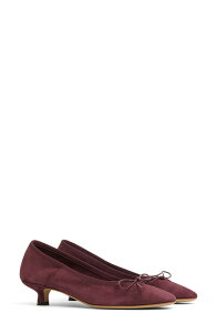 �}���T�[�K�u���G�� ���f�B�[�X �V���[�Y �q�[�� Mansur Gavriel Ballerina Kitten Heel Pumplum �v����