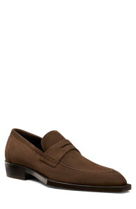 �X�`���A�[�g ���C�c�}�� �����Y �V���[�Y �X�G�[�h ���[�t�@�[ Stuart Weitzman Camillo Square Toe Suede Penny Loafer Espresso