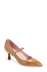 �i�I�g ���f�B�[�X �V���[�Y �q�[�� Naot Penny Pointed Toe Pump Camel Classic Patent �L������