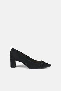 �G�[�W�[�G�� ���f�B�[�X �V���[�Y �p���v�X �L���b�v AGL Didi Cap Toe Pump Velour Black �u���b�N