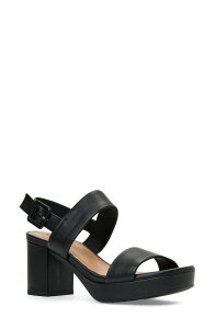 �A�N�A�^���A ���f�B�[�X �V���[�Y �q�[�� �v���b�g�t�H�[�� �T���_�� Aquatalia Melly Weatherproof Platform Sandal Black Leather �u���b�N
