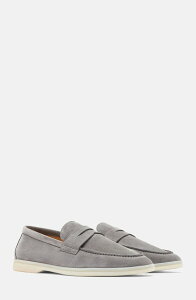 �X�J���b�\ �����Y �V���[�Y �X���b�|���E���[�t�@�[ SCAROSSO Luciano Loafers Grey - Suede �O���[