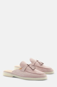 �X�J���b�\ ���f�B�[�X �V���[�Y �p���v�X SCAROSSO Lucrezia Mules Pink - Suede �s���N