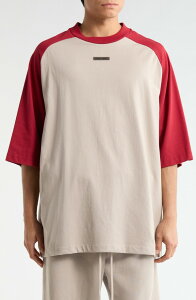 �t�B�A�I�u�S�b�h �����Y �g�b�v�X T�V���c �R�b�g�� Fear of God Essentials Cotton Baseball T-Shirt Smoke Grey / Crimson �O���[