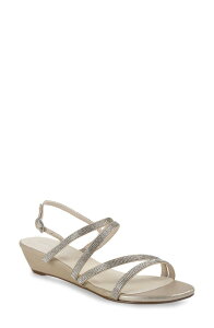 �^�b�`�A�b�v ���f�B�[�X �V���[�Y �q�[�� �T���_�� Touch Ups Jodi Slingback Wedge Sandal Champagne �V�����p��