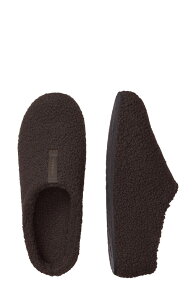 �{���o�X �����Y �V���[�Y �T���_�� Bombasunday Faux Fur Slipper Dark Espresso