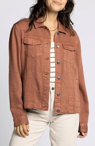 �X���b�h�A���h�T�v���C ���f�B�[�X �{�g���X �f�j���p���c �W���P�b�g Thread & Supply Jackie Denim Trucker Jacket Rustic Brown �u���E��
