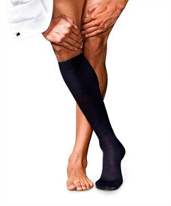 �t�@���P �����Y �A���_�[�E�F�A �C�� �E�[�� �V���N Falke No. 6 Merino Wool Silk Luxury Dressocks Dark Navy �l�C�r�[