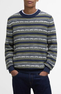 �o�u�A�[ �����Y �A�E�^�[ �p�[�J�[�E�X�E�F�b�g �Z�[�^�[ Barbour Topcliffe Fair Isle Sweater Navy �l�C�r�[