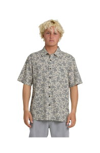 �N�C�b�N�V���o�[ �E�H�[�^�[ �}�� �����Y �g�b�v�X �V���c Quiksilver Waterman Flower Field WM SShort Sleeve Shirt Moonbeam