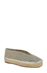 �i�C���E�F�X�g ���f�B�[�X �V���[�Y �T���_�� Nine West Rorie Woven Espadrille Silver �V���o�[