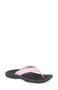 �I���J�C ���f�B�[�X �V���[�Y �T���_�� OluKai Ohana Flip Floparadise Pink / Lava Rock �s���N